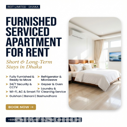 Fully Furnished 1BHK Apartment for Rent in Bashundhara